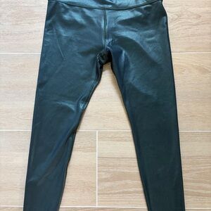 Athleta Elation Ultra High Rise Leggings - Dark Green Shimmer (Small)